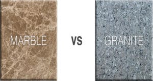 marble and granite countertop options