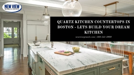Quartz kitchen countertops in Boston