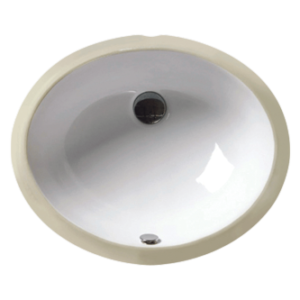 15″ X 12″ WHITE OVAL LAVATORY SINK