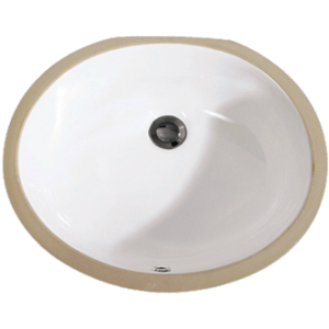 17″ X 14″ WHITE OVAL LAVATORY SINK