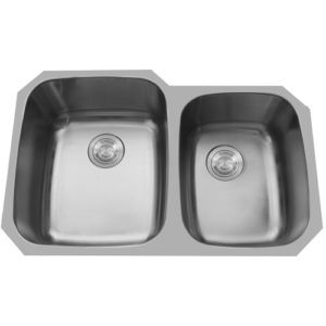 DOUBLE BOWL UNDERMOUNT STAINLESS STEEL SINK