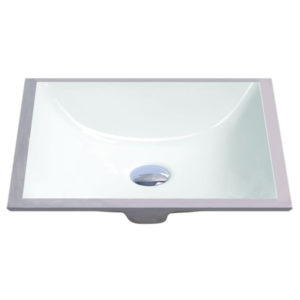 18″ X 13″ WHITE SQUARE LAVATORY SINK