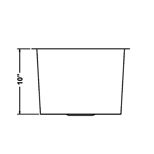 SINGLE BOWL UNDERMOUNT HANDMADE SINK ZP1513HMZ - Image 3