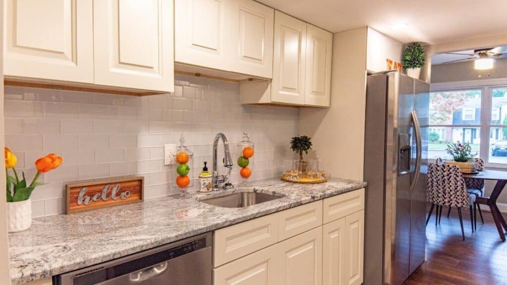 White granite countertops