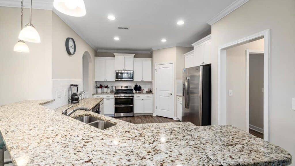 white granite countertops Franklin 