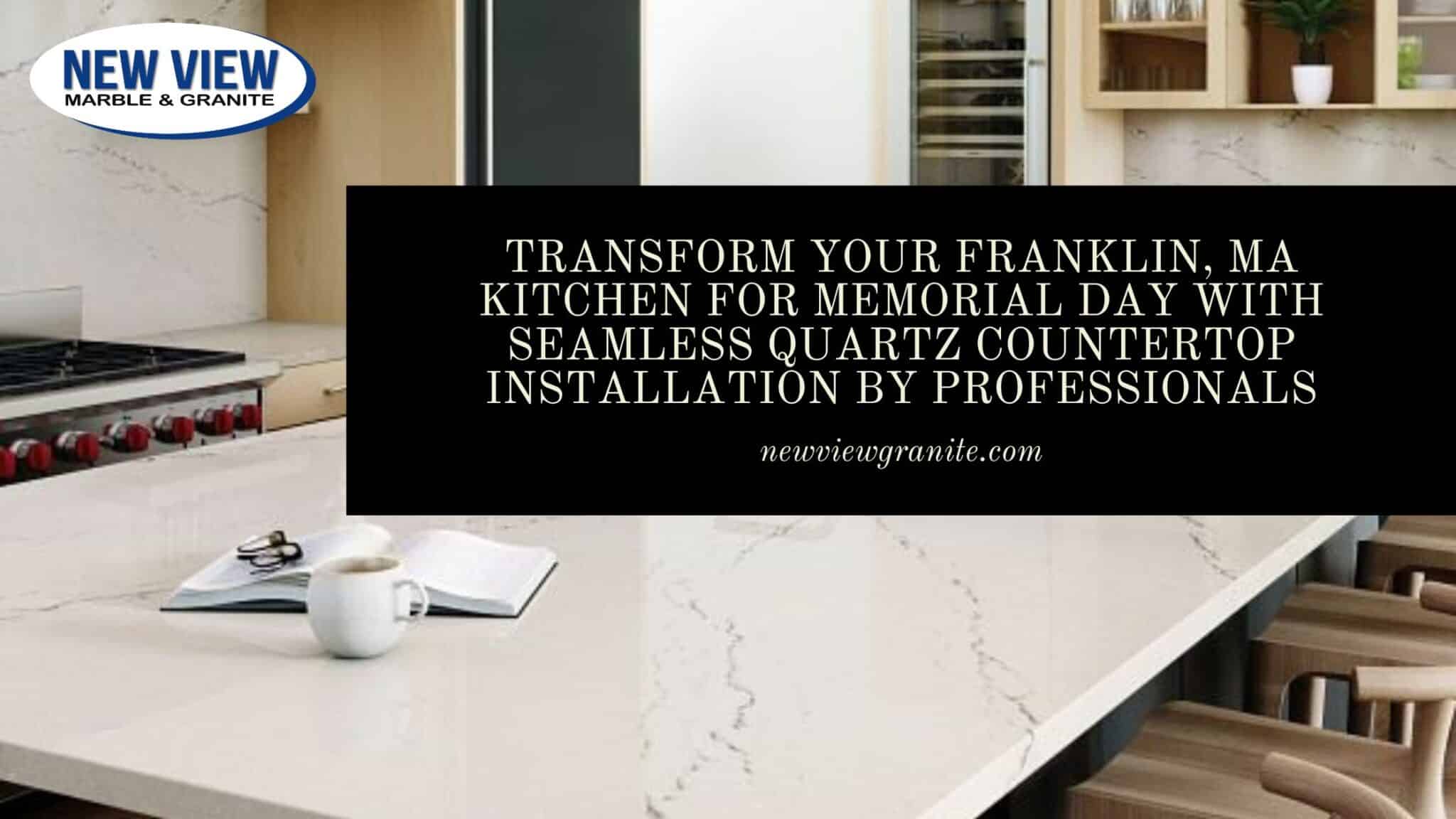 Quartz countertop installation in Franklin