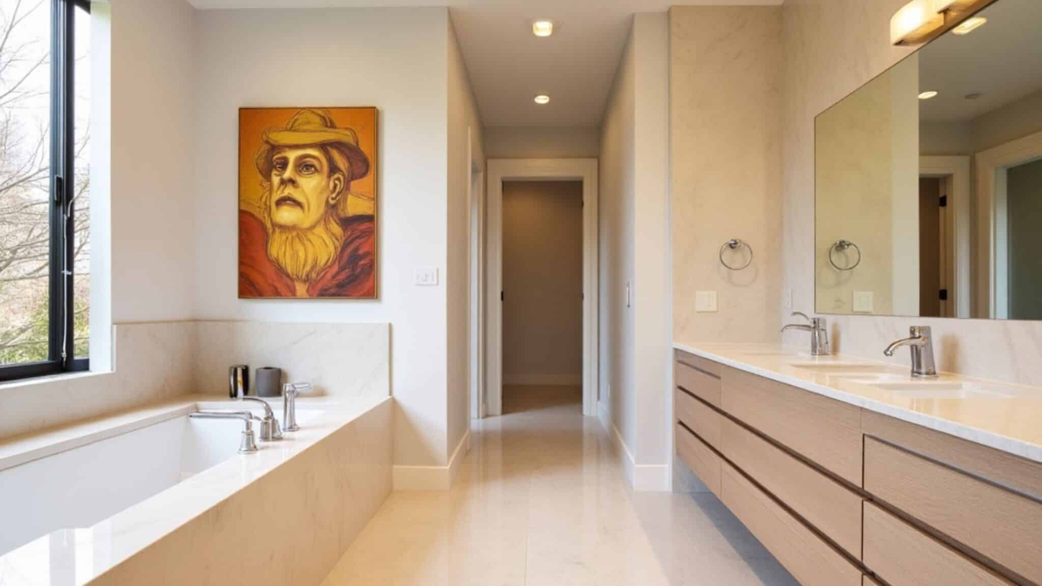 Quartz bathroom countertops in Franklin, MA Quartz bathroom countertops in Franklin, MA